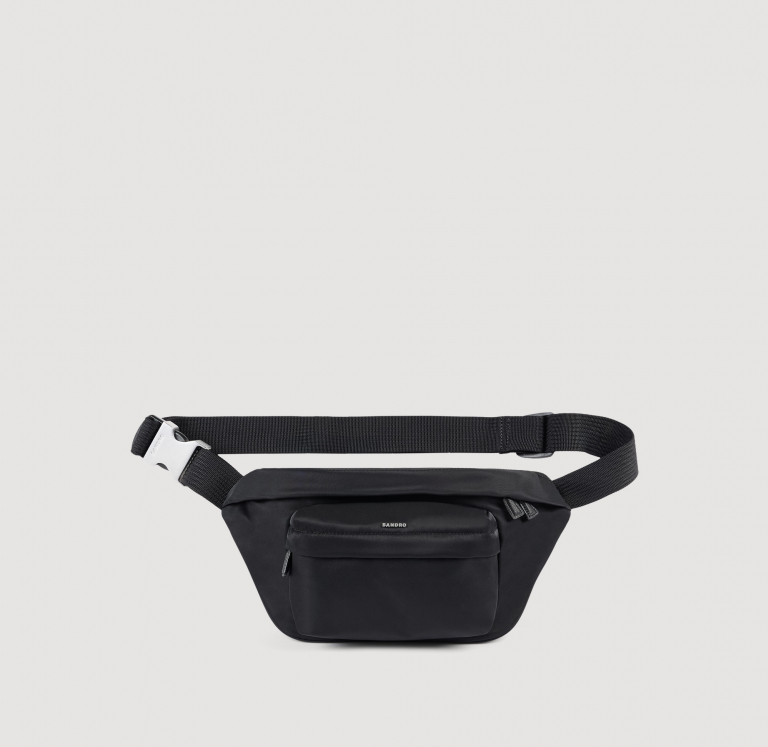 Мужская черная сумка из технической ткани