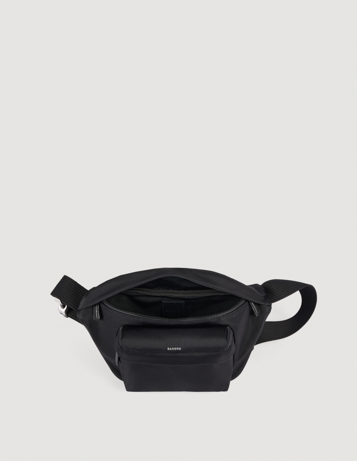 Мужская черная сумка из технической ткани_2