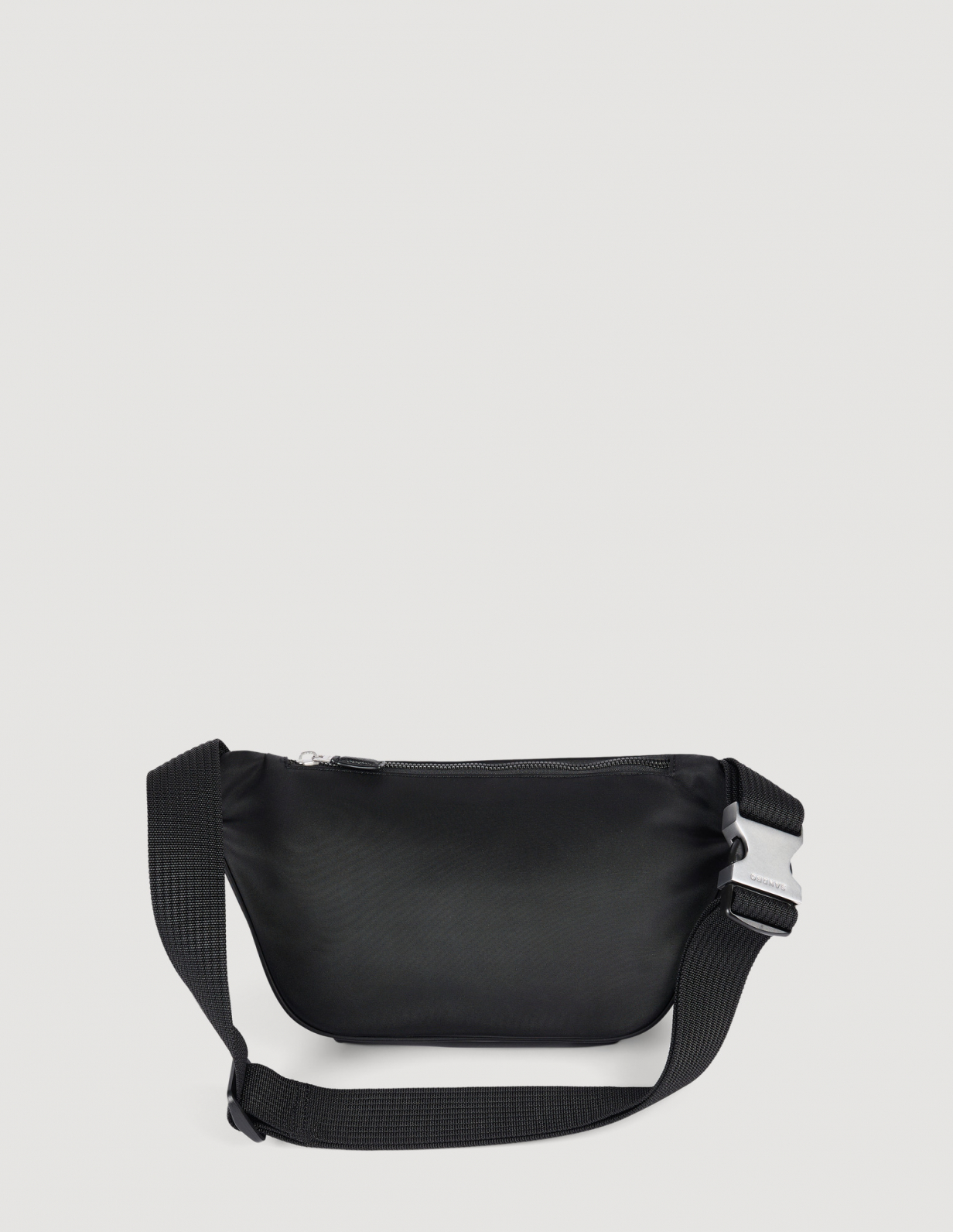 Мужская черная сумка из технической ткани_3