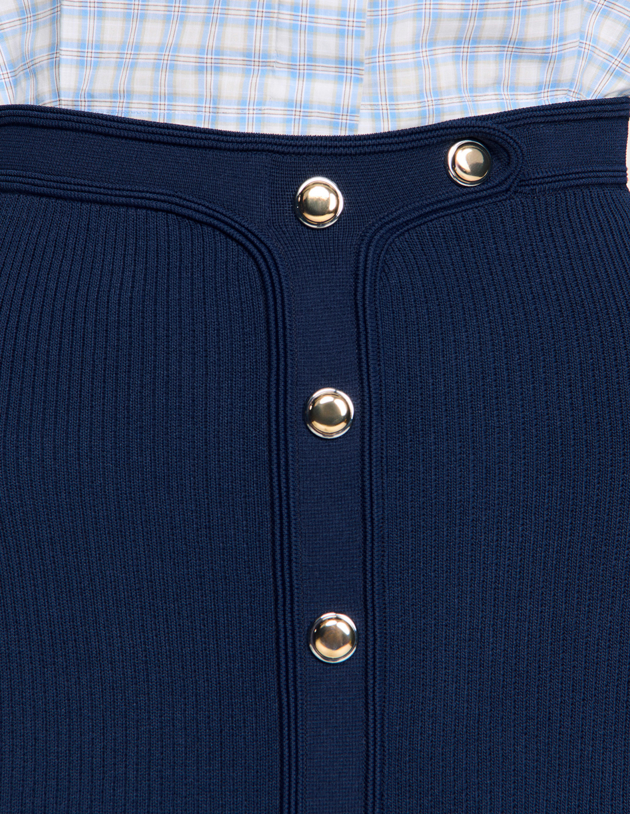 Жіноча спідниця у рубчик із застібкою на кнопках_3
