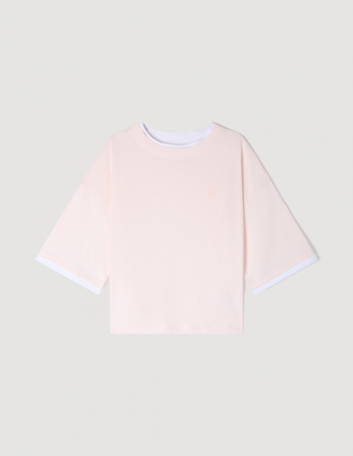 Женская футболка с контрастной отделкой_6