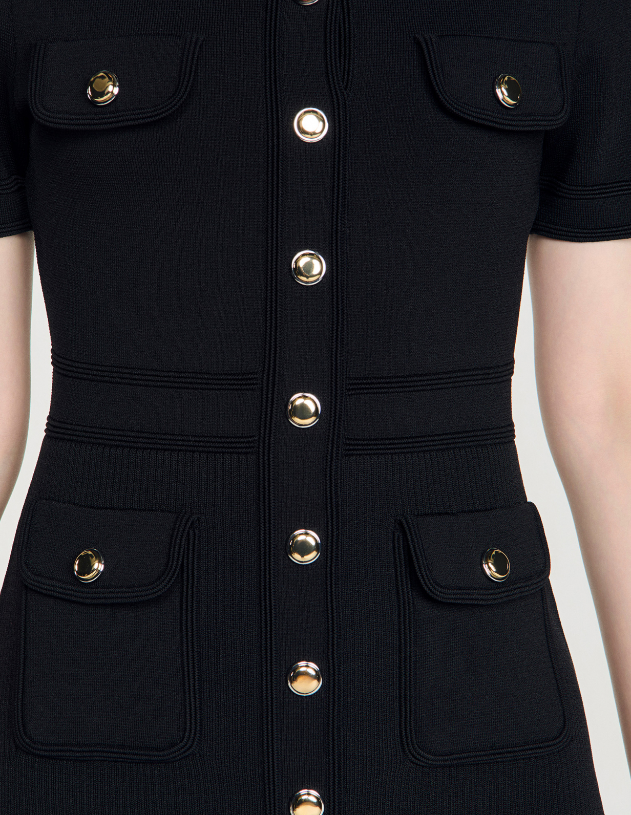 Женское короткое вязаное платье_3