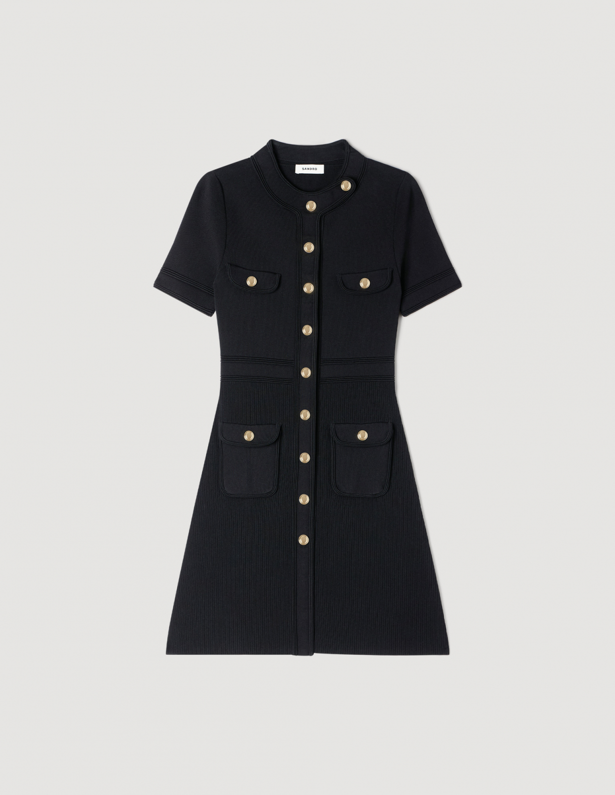 Женское короткое вязаное платье_6