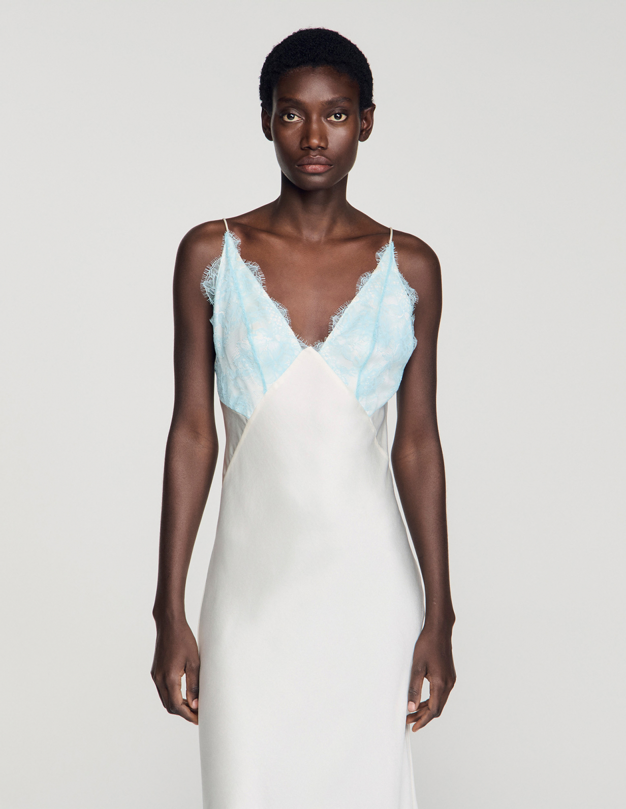 Женское длинное платье в стиле нижнего белья_4