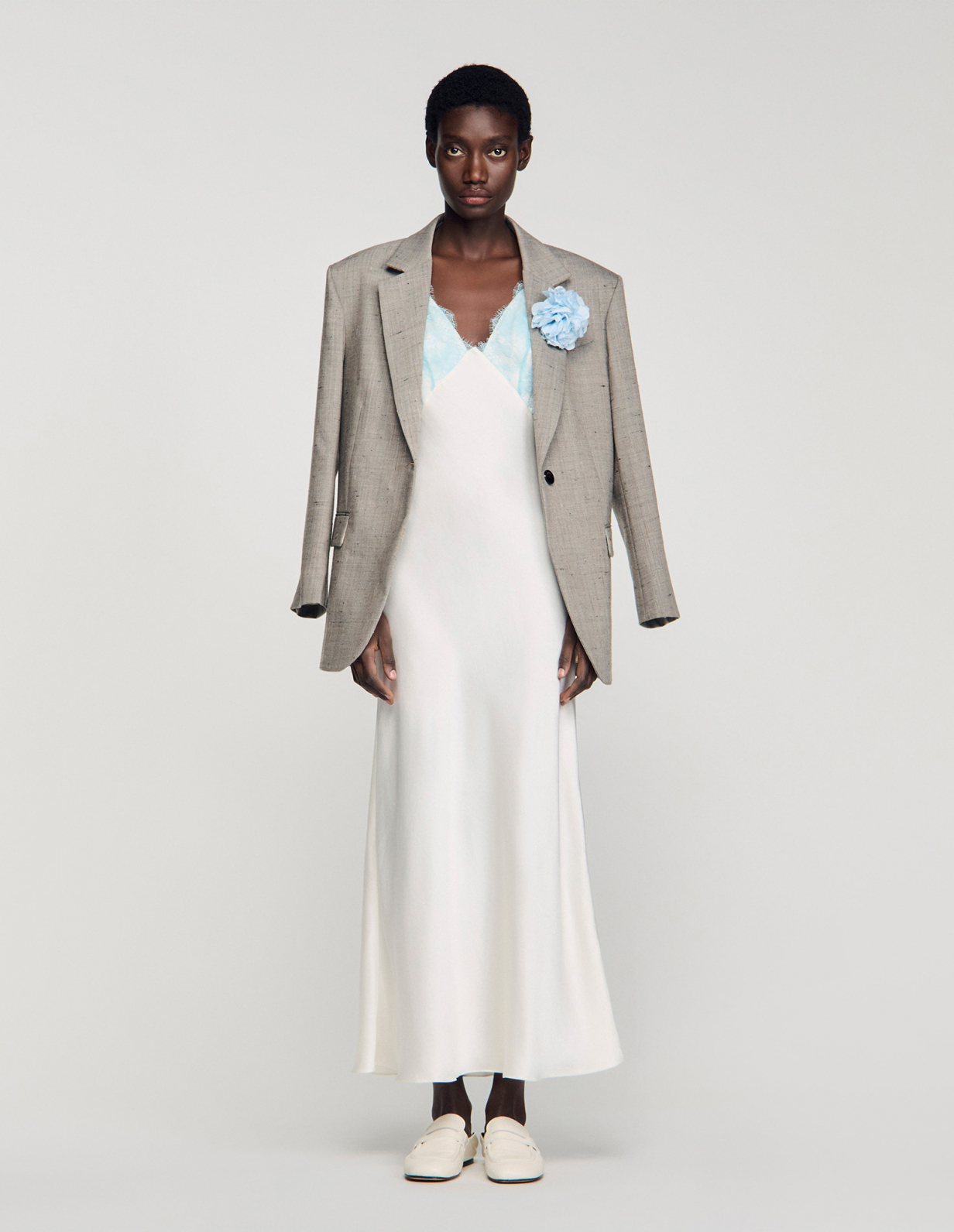 Женское длинное платье в стиле нижнего белья_6