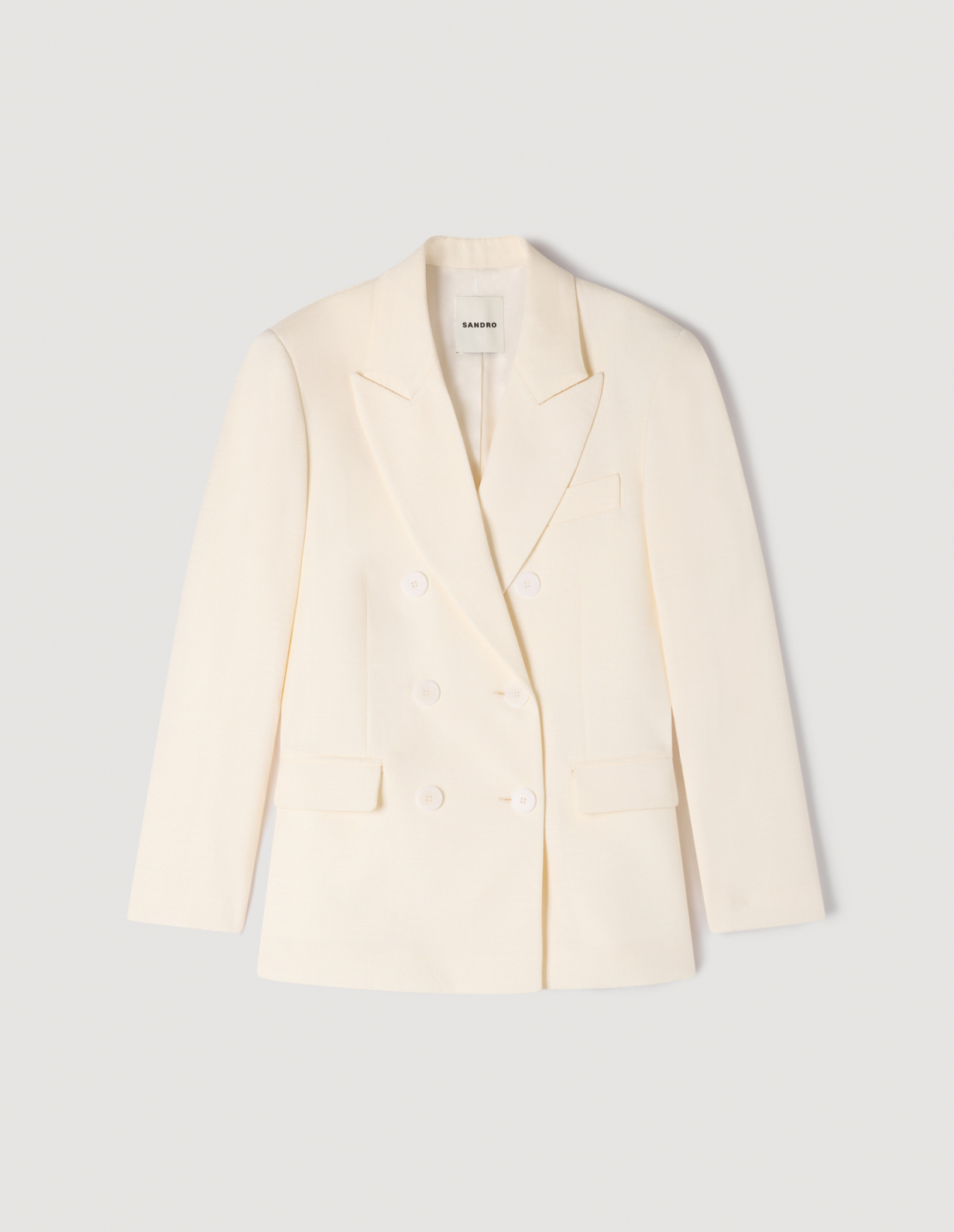 Жіночий двобортний приталений жакет_6