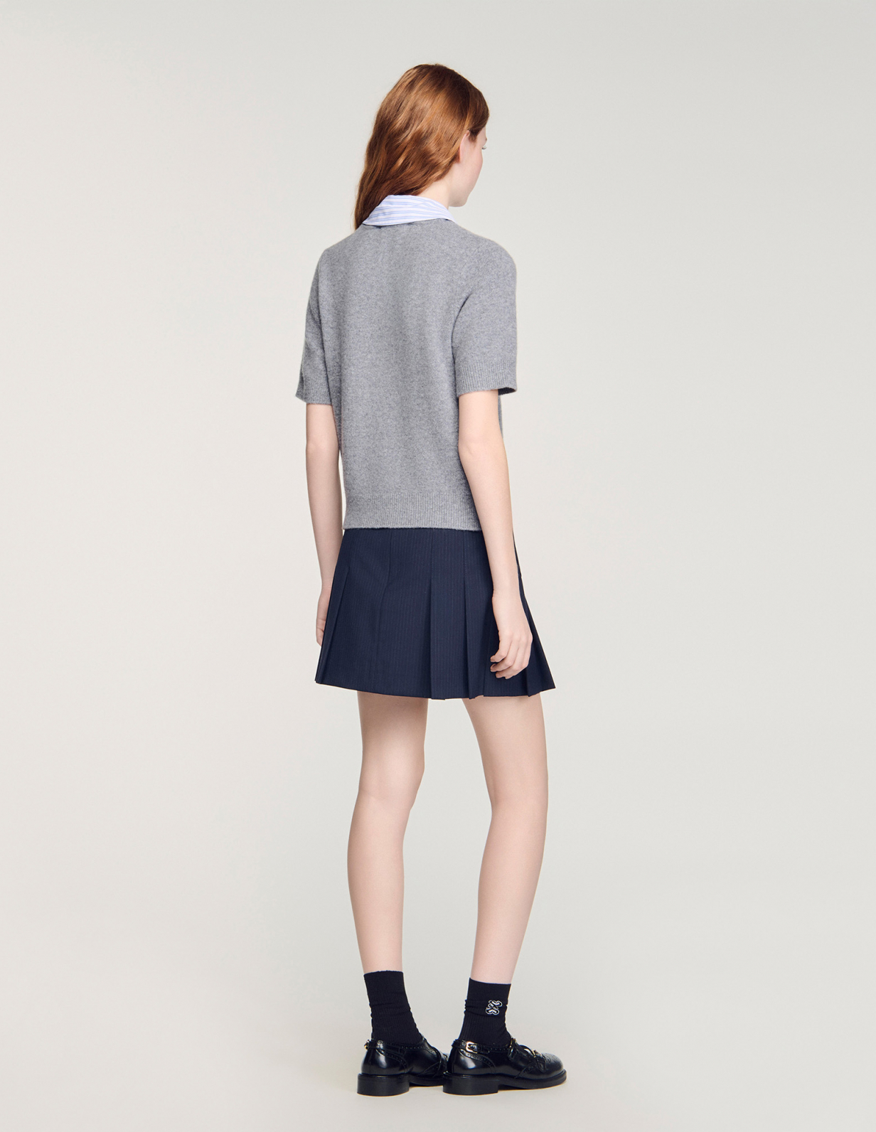 Женский шерстяной джемпер со съемным воротником_5