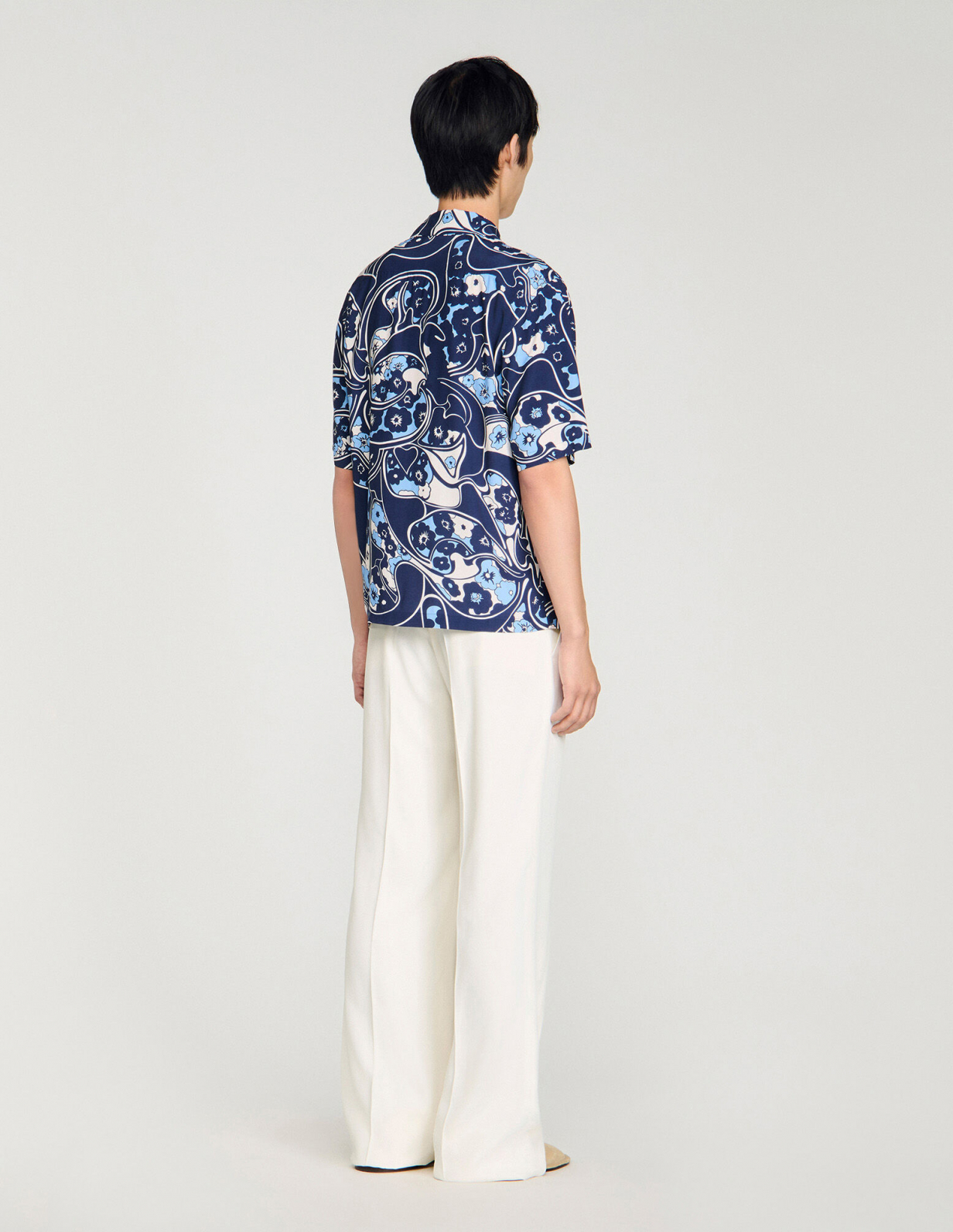 Мужская рубашка с цветочным принтом_5