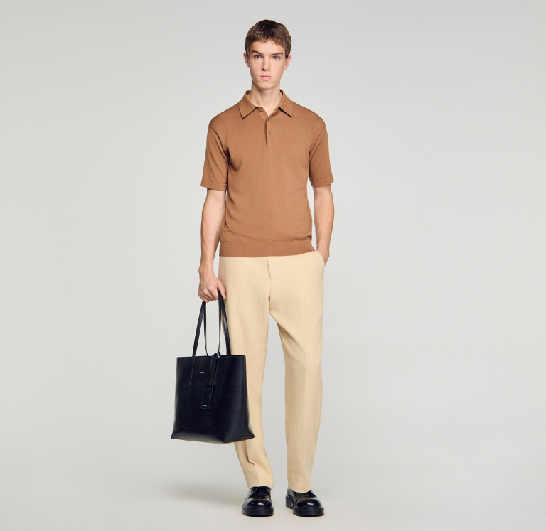 Мужское коричневое поло