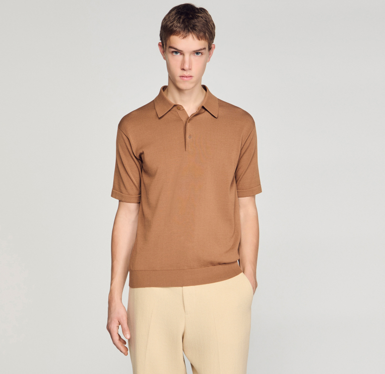 Мужское коричневое поло