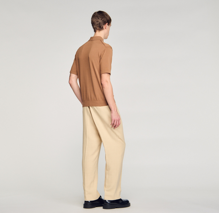 Мужское коричневое поло