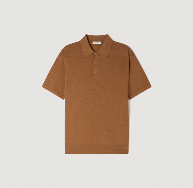 Мужское коричневое поло