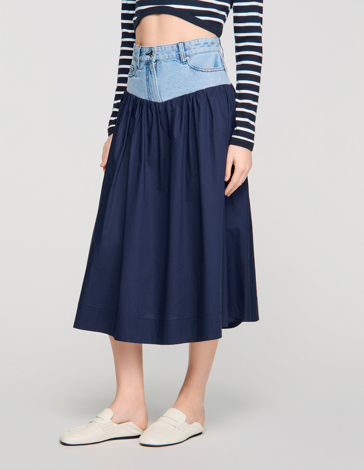 Женские белые кожаные мокасины_4