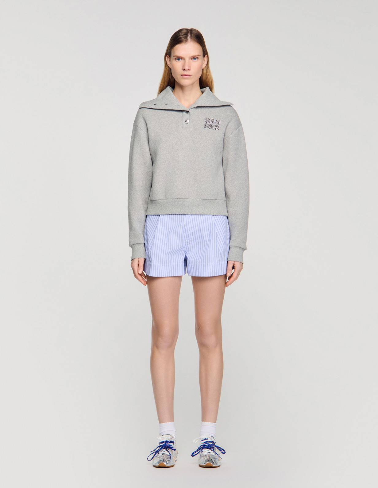 Жіноча толстовка з матроським коміром та вишивкою_2