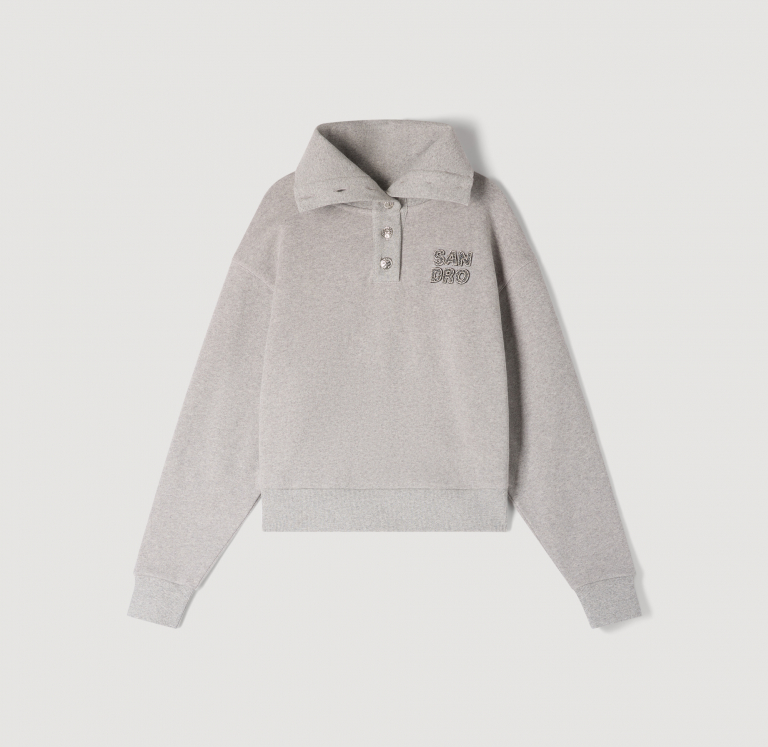 Жіноча толстовка з матроським коміром та вишивкою