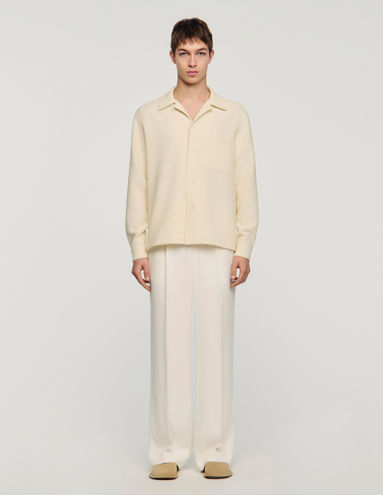 Чоловіча молочна сорочка_2