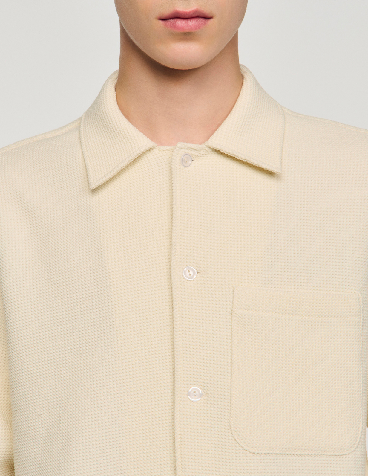 Чоловіча молочна сорочка_3