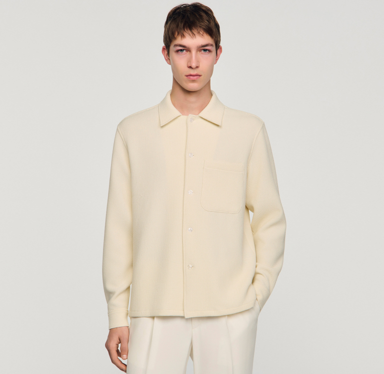 Чоловіча молочна сорочка