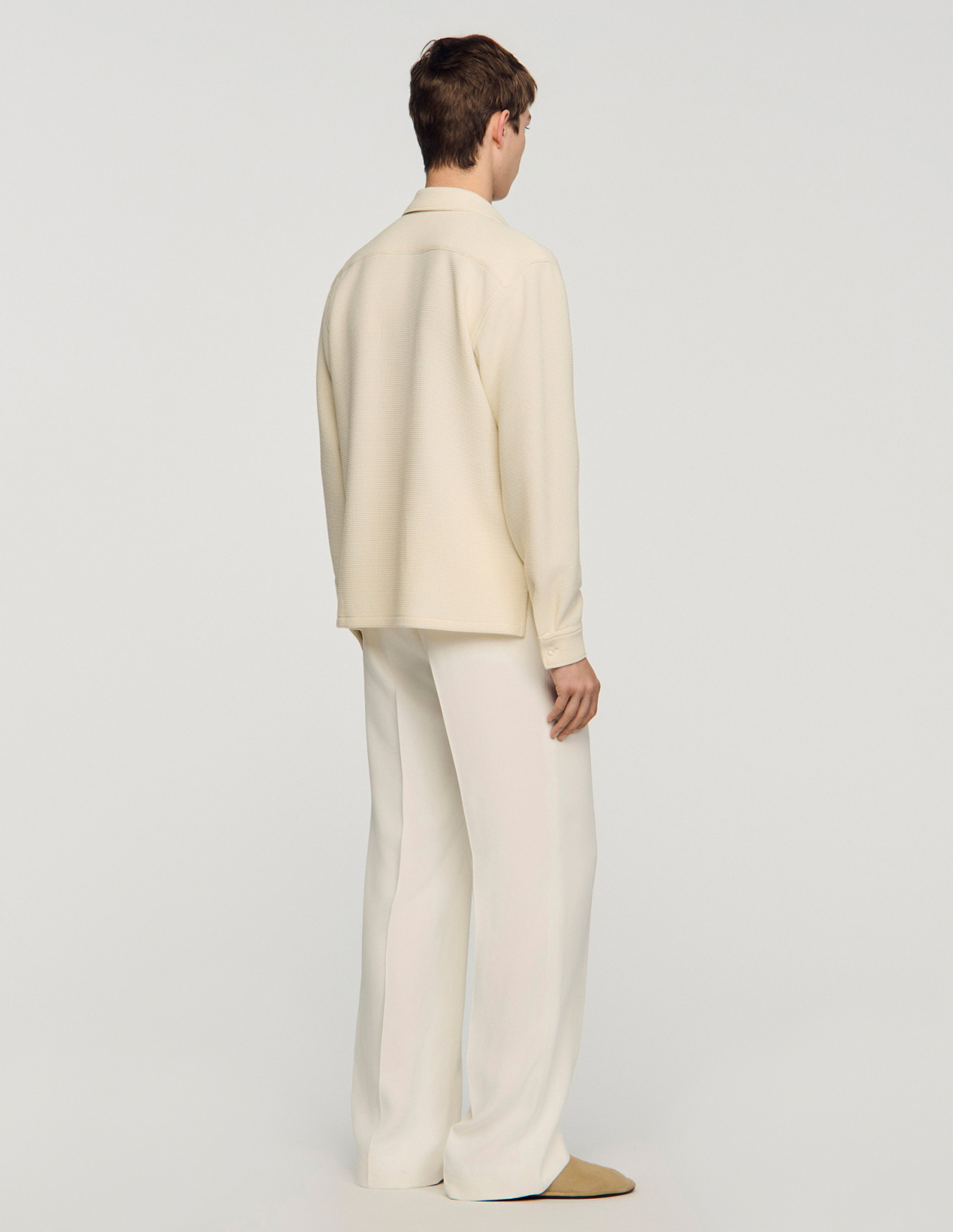 Чоловіча молочна сорочка_5