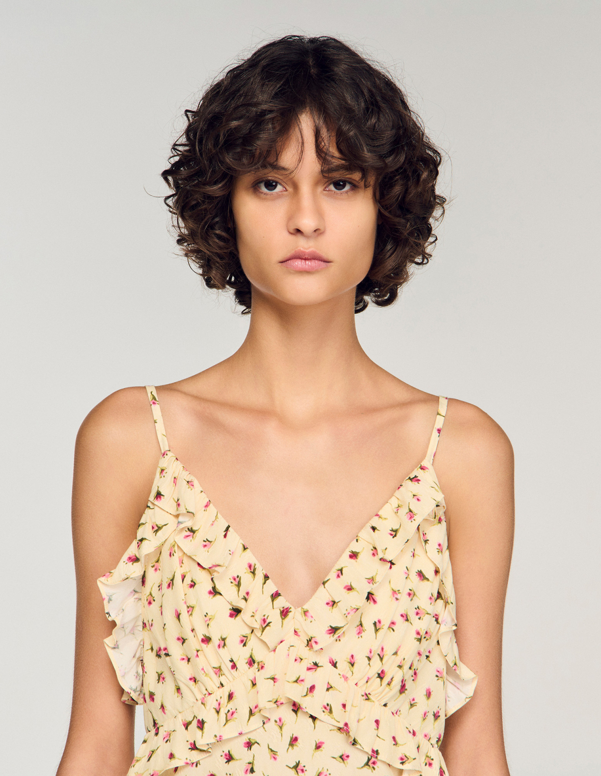 Женское макси-платье с цветочным принтом_3