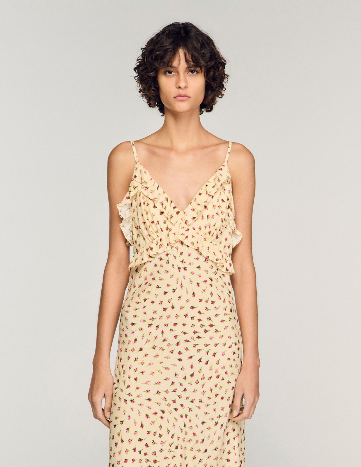 Женское макси-платье с цветочным принтом_4