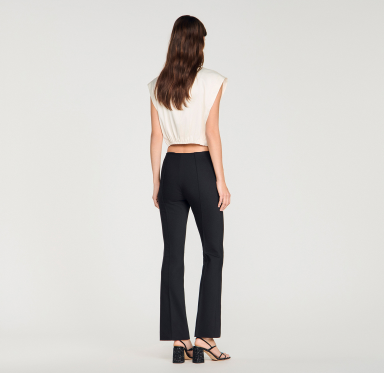 Жіночі приталені брюки із застібкою-блискавкою