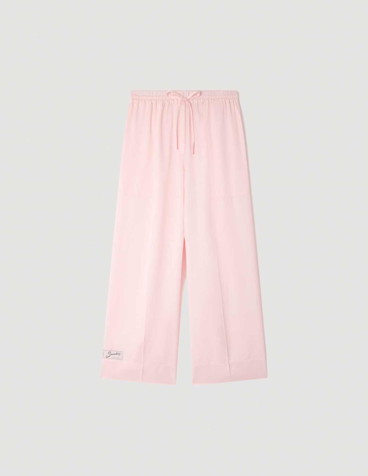 Женские атласные широкие брюки_6