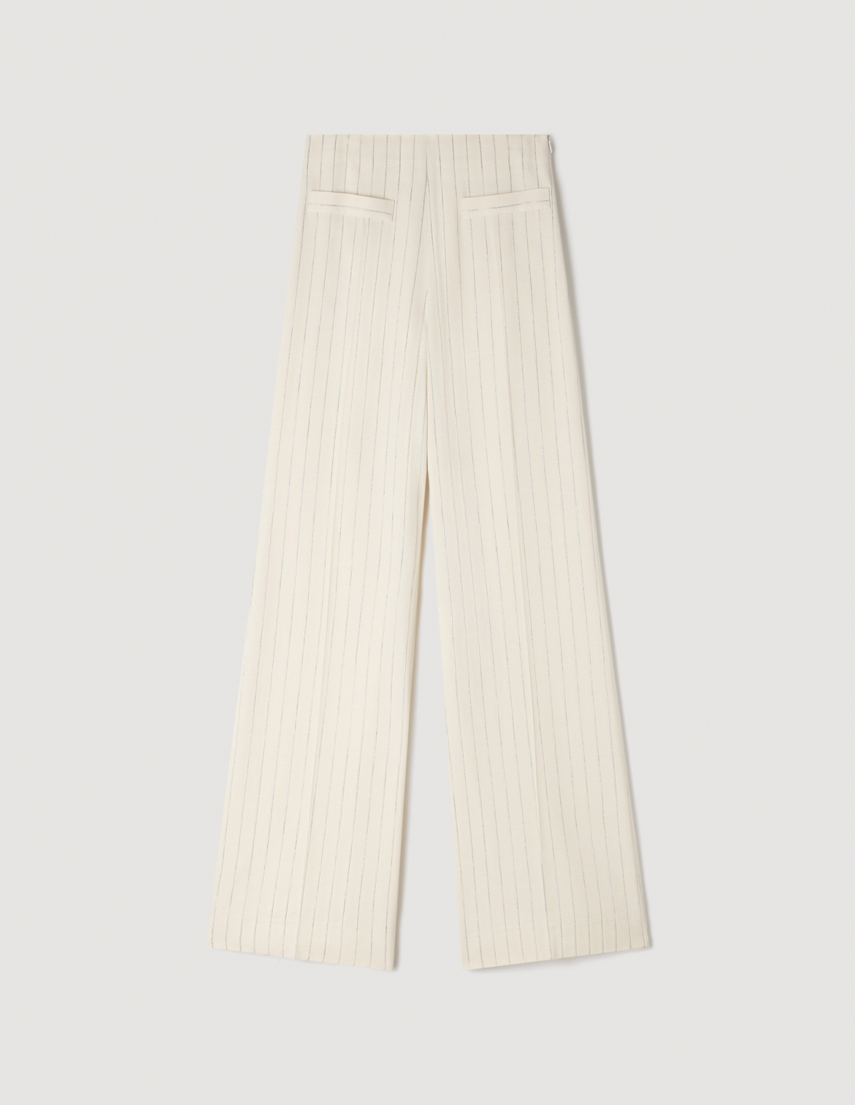 Женские широкие полосатые брюки_6