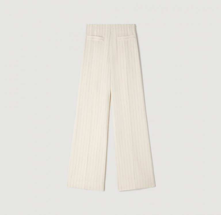 Женские широкие полосатые брюки