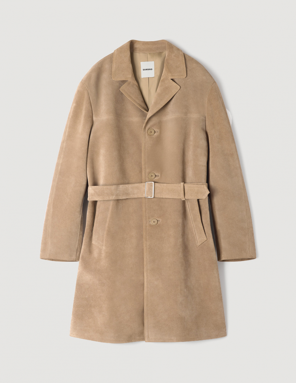 Чоловіче бежеве замшеве пальто_6