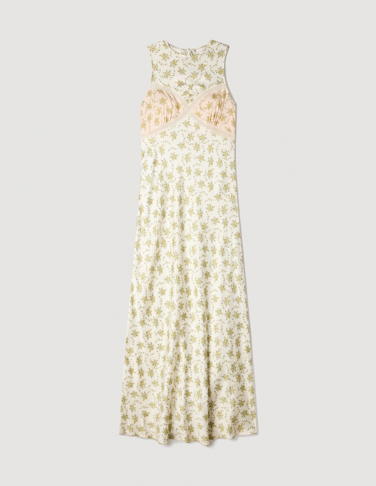 Женское макси-платье с цветочным принтом_6