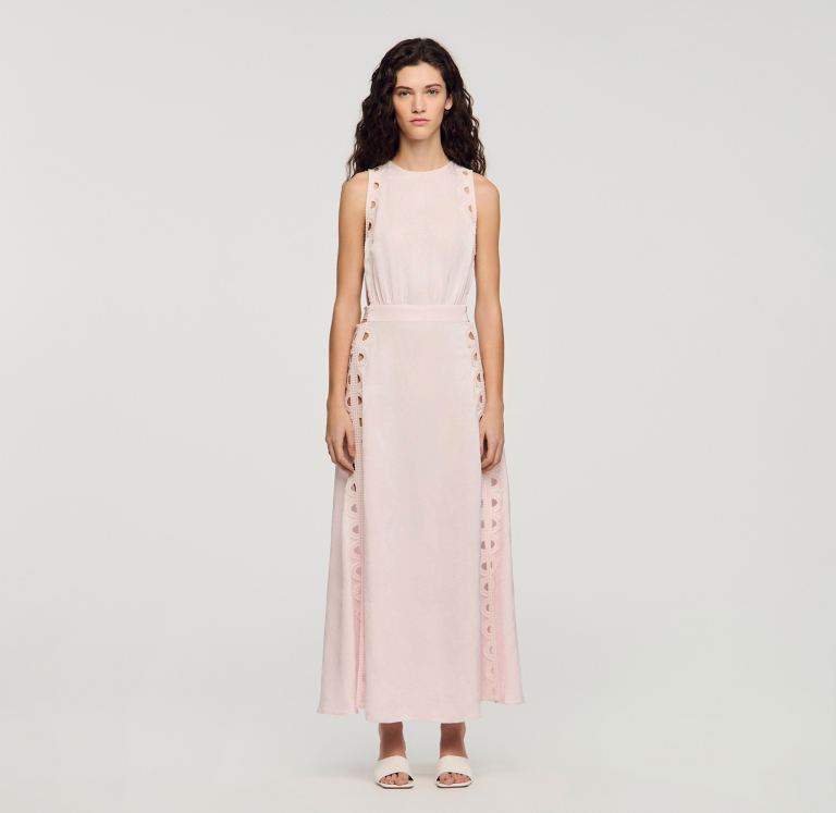 Жіноча жакардова сукня з квітковим візерунком