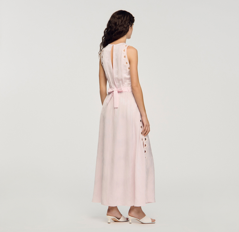 Жіноча жакардова сукня з квітковим візерунком