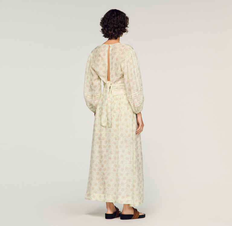 Жіночий вкорочений топ з квітковим принтом