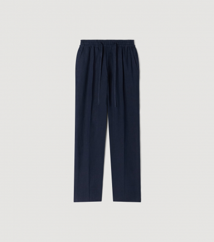 Мужские льняные брюки прямого кроя