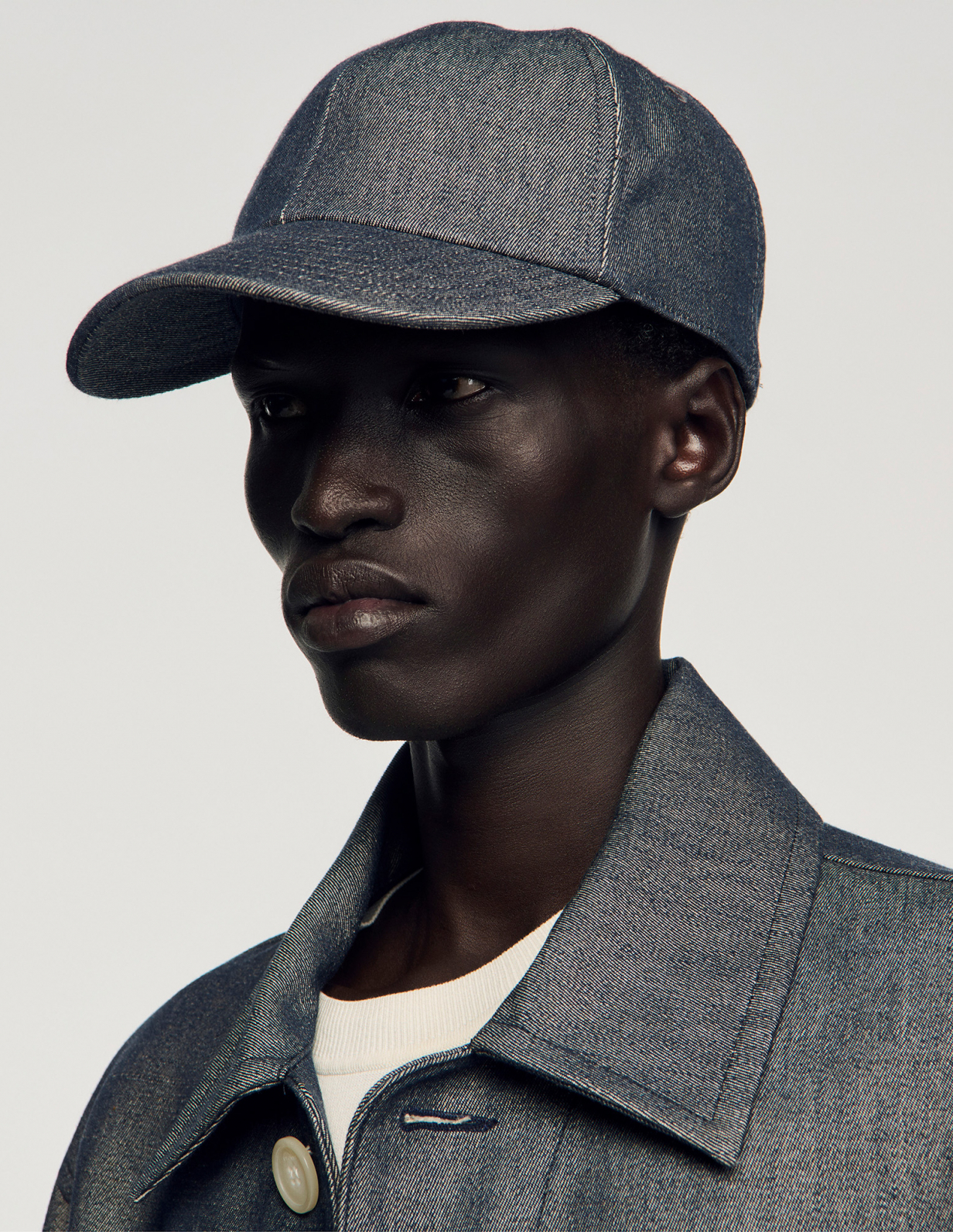 Чоловіча синя джинсова кепка_3