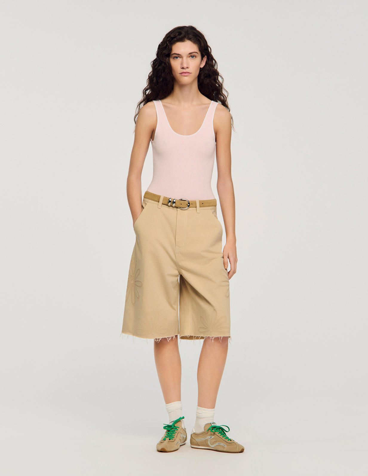 Жіночий рожевий трикотажний боді_1