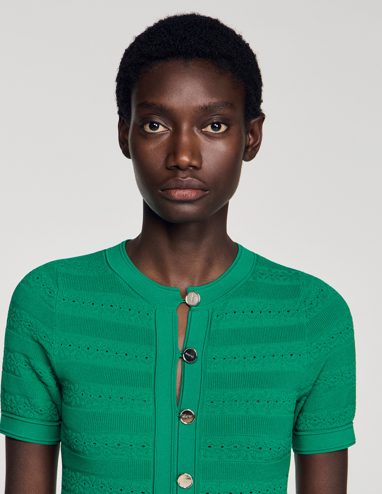 Женское зеленое вязаное платье_3