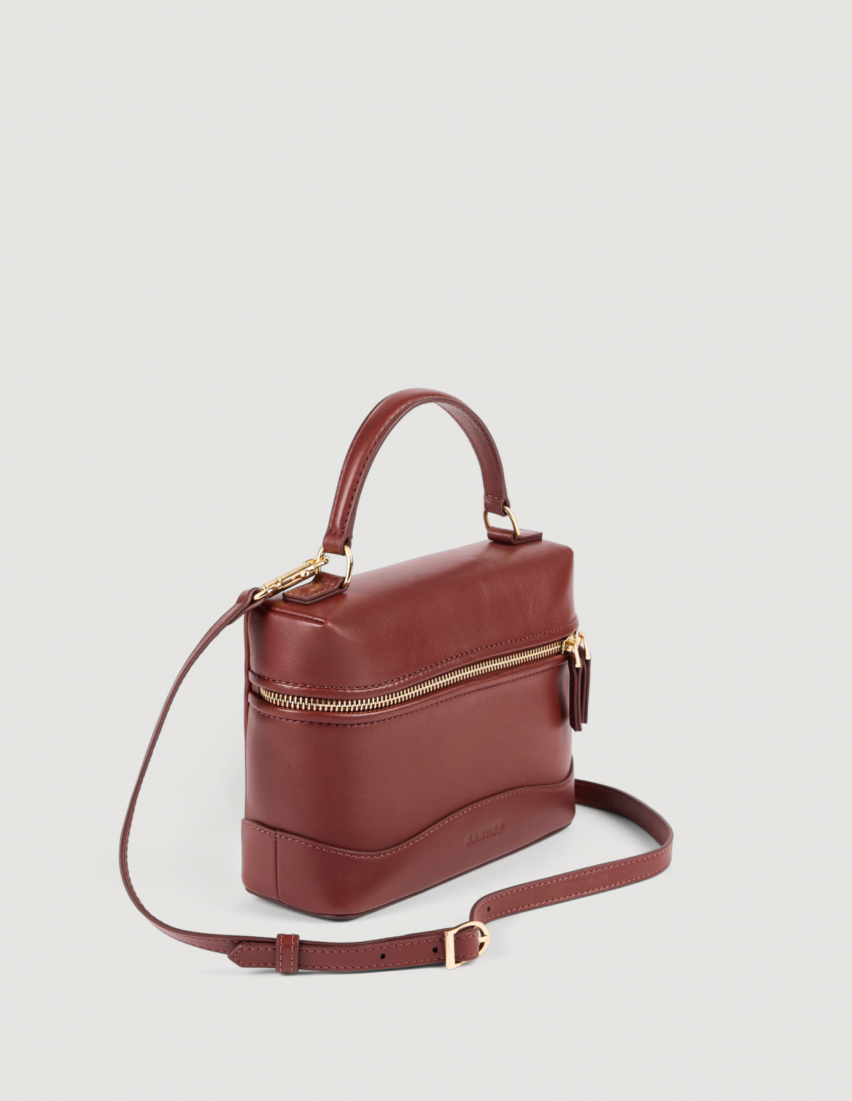 Женская коричневая сумка Tangolino из гладкой кожи_3