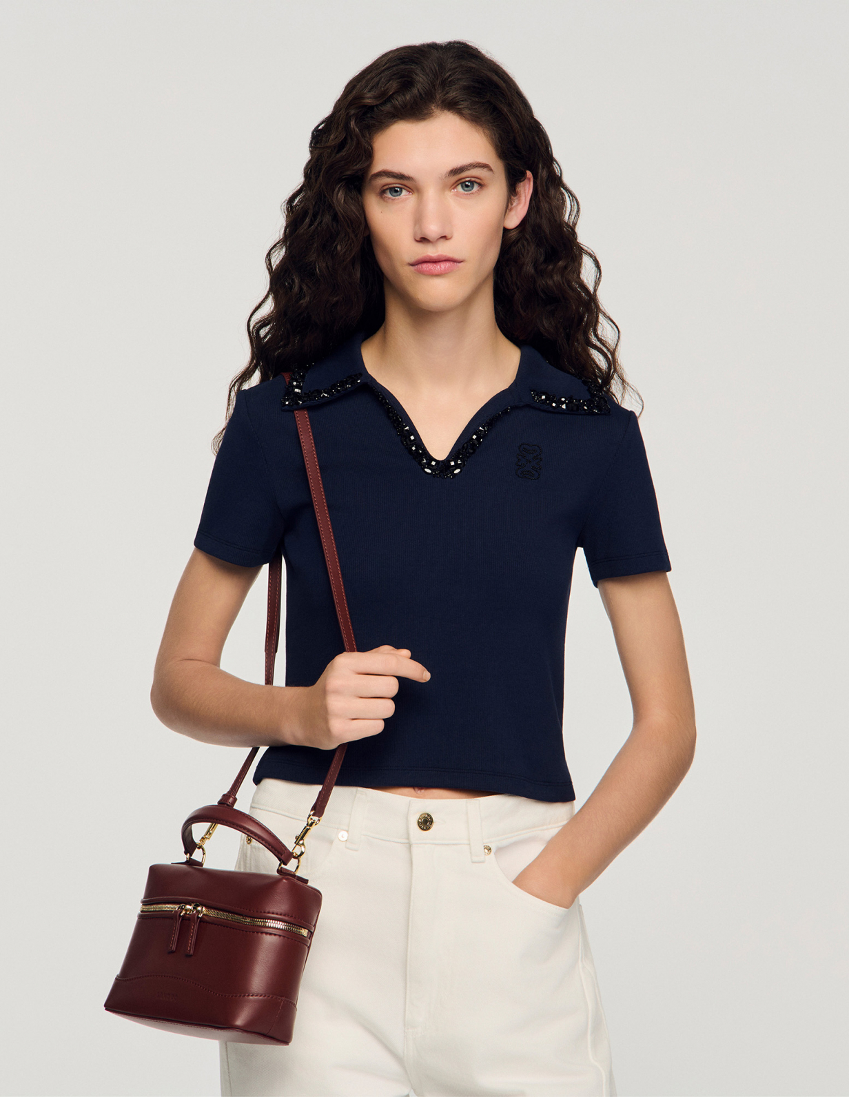 Женская коричневая сумка Tangolino из гладкой кожи_6