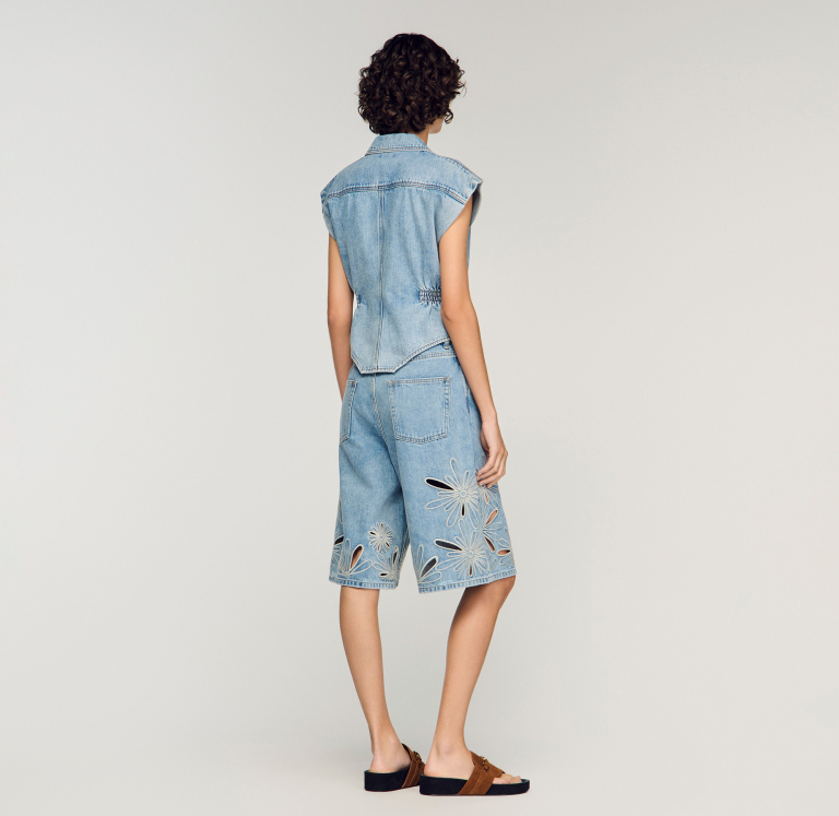 Женский джинсовый топ