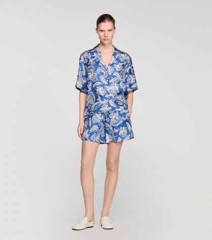 Женские шорты с цветочным принтом