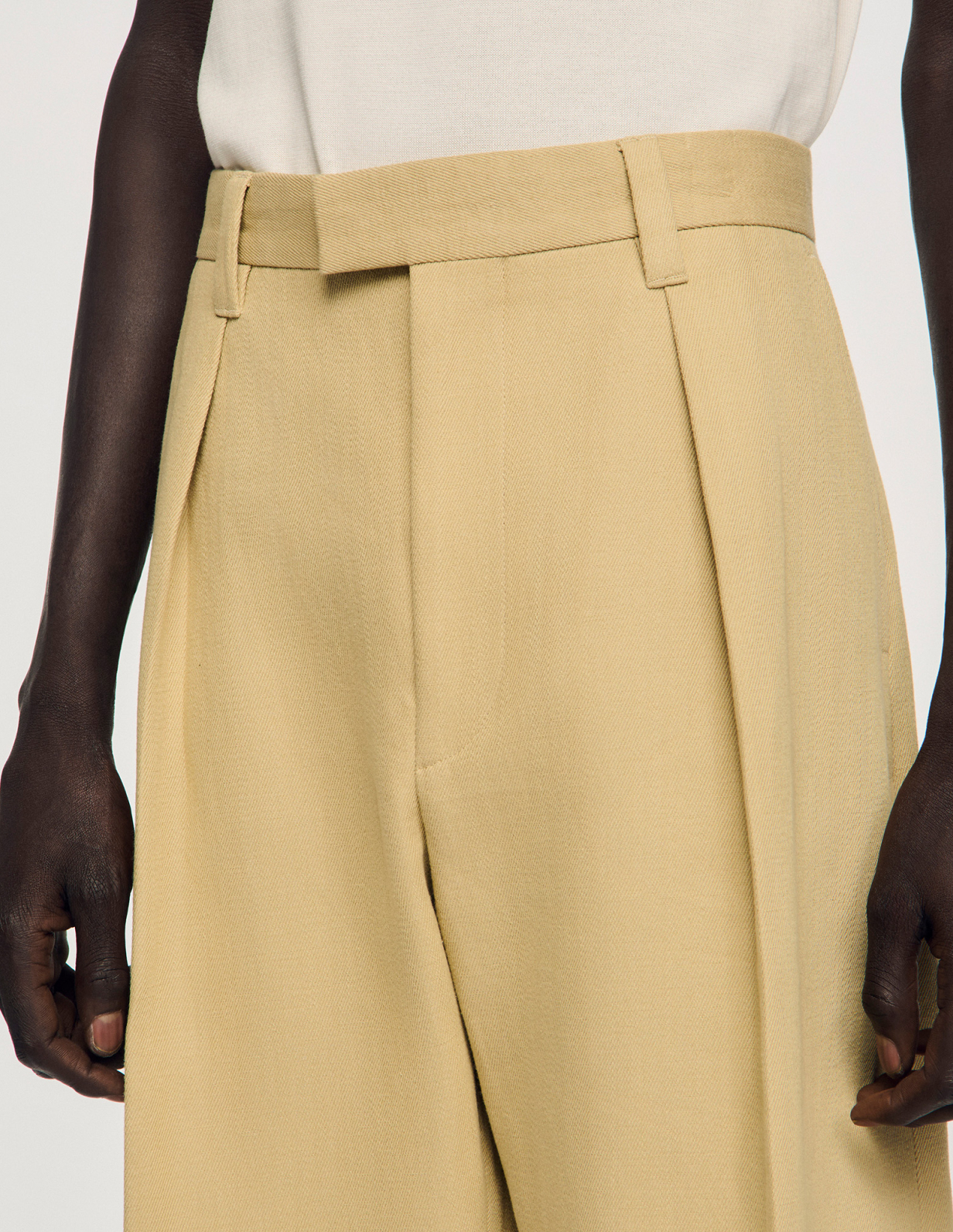 Мужские широкие брюки со складками_3