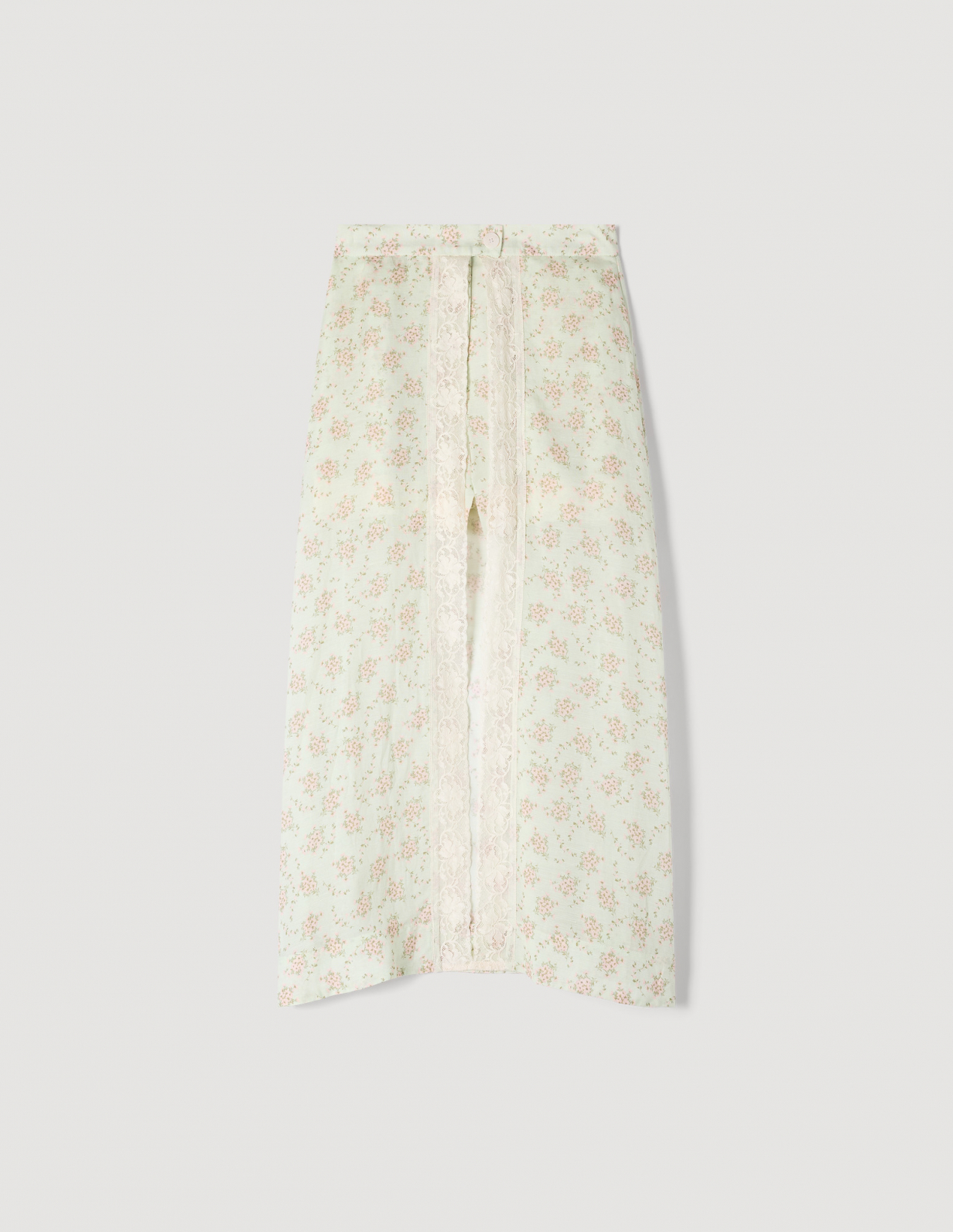 Жіноча довга спідниця-шорти з квітковим принтом_6