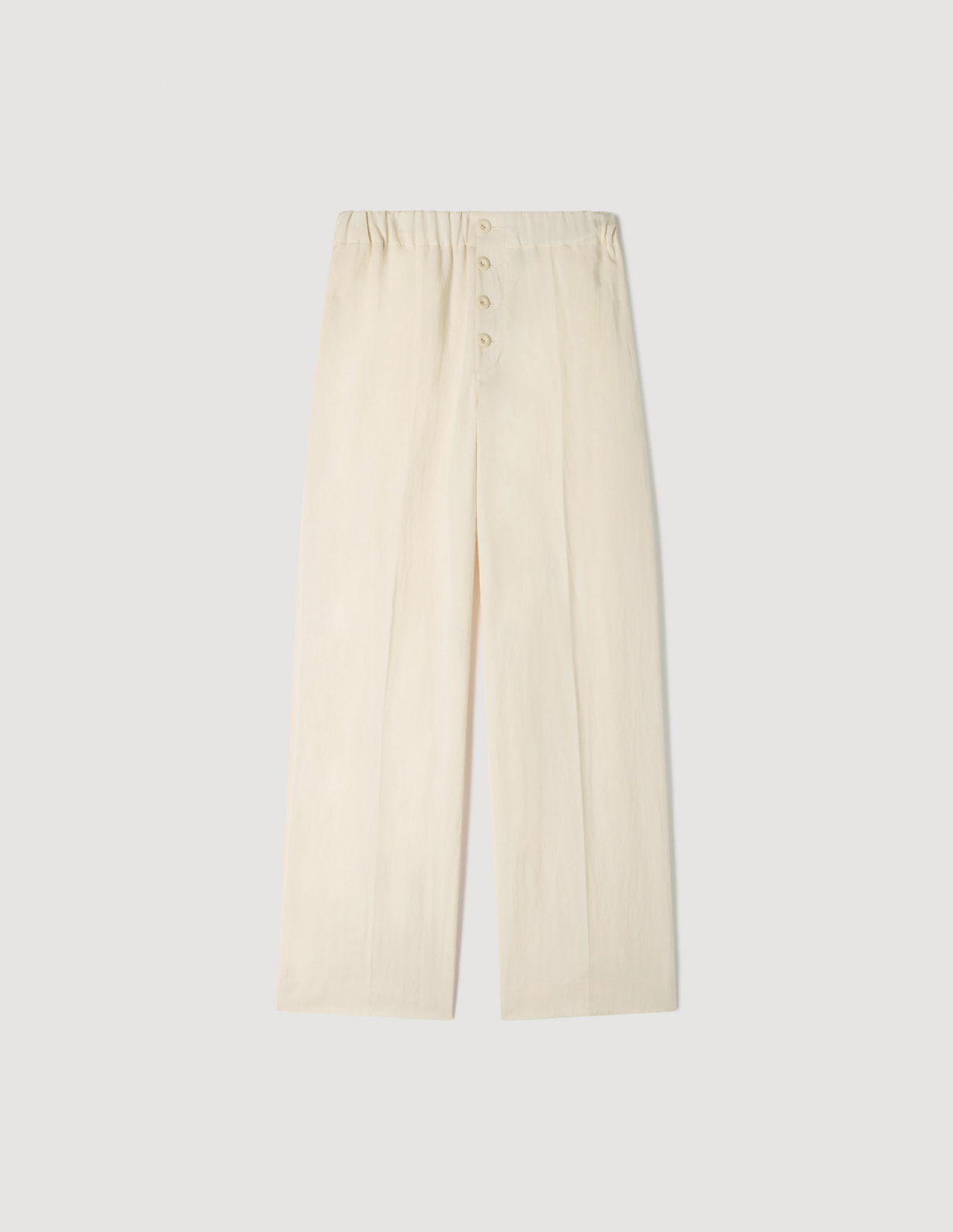 Чоловічі молочні брюки з еластичним поясом_6