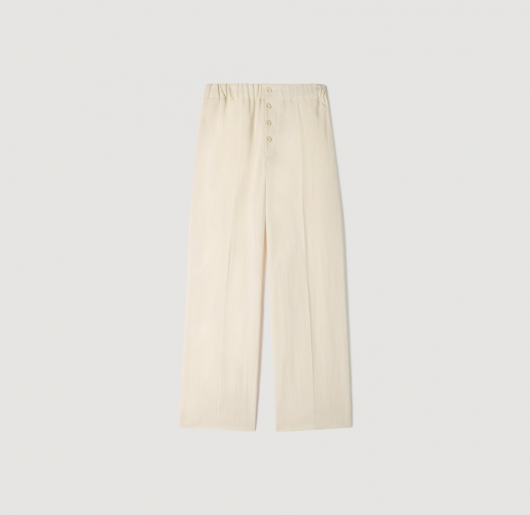 Чоловічі молочні брюки з еластичним поясом