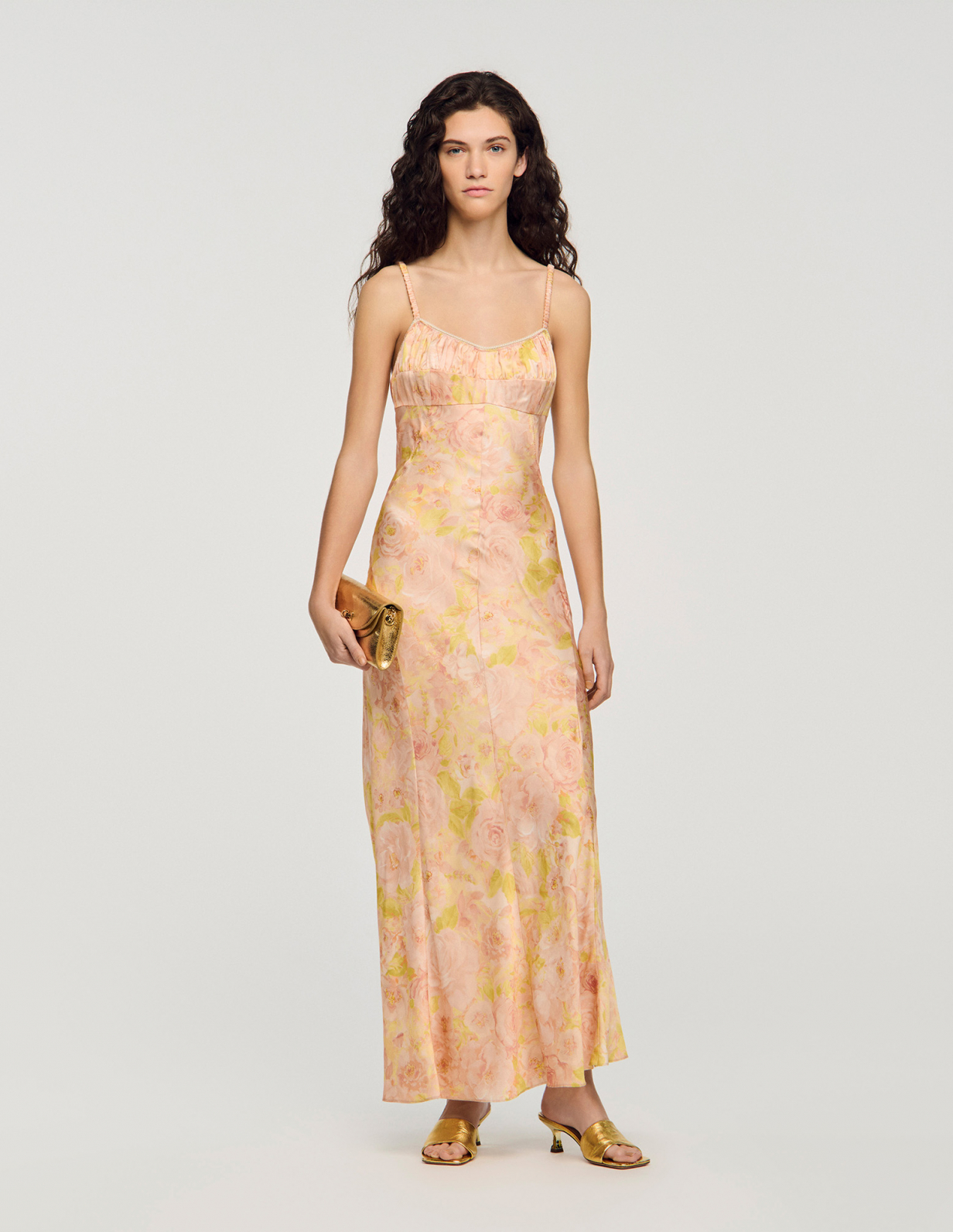 Жіноча максі-сукня з квітковим принтом_1