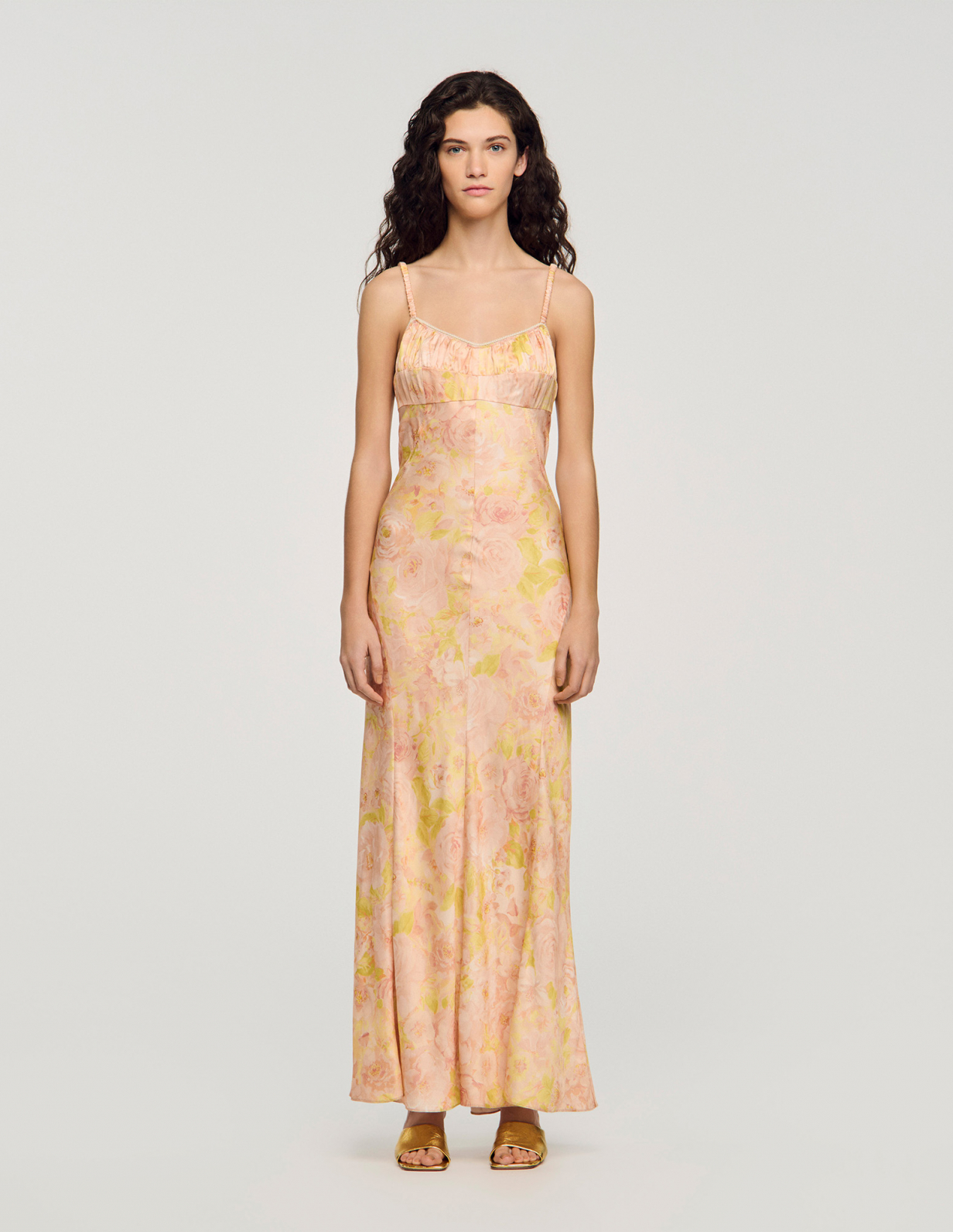 Жіноча максі-сукня з квітковим принтом_2