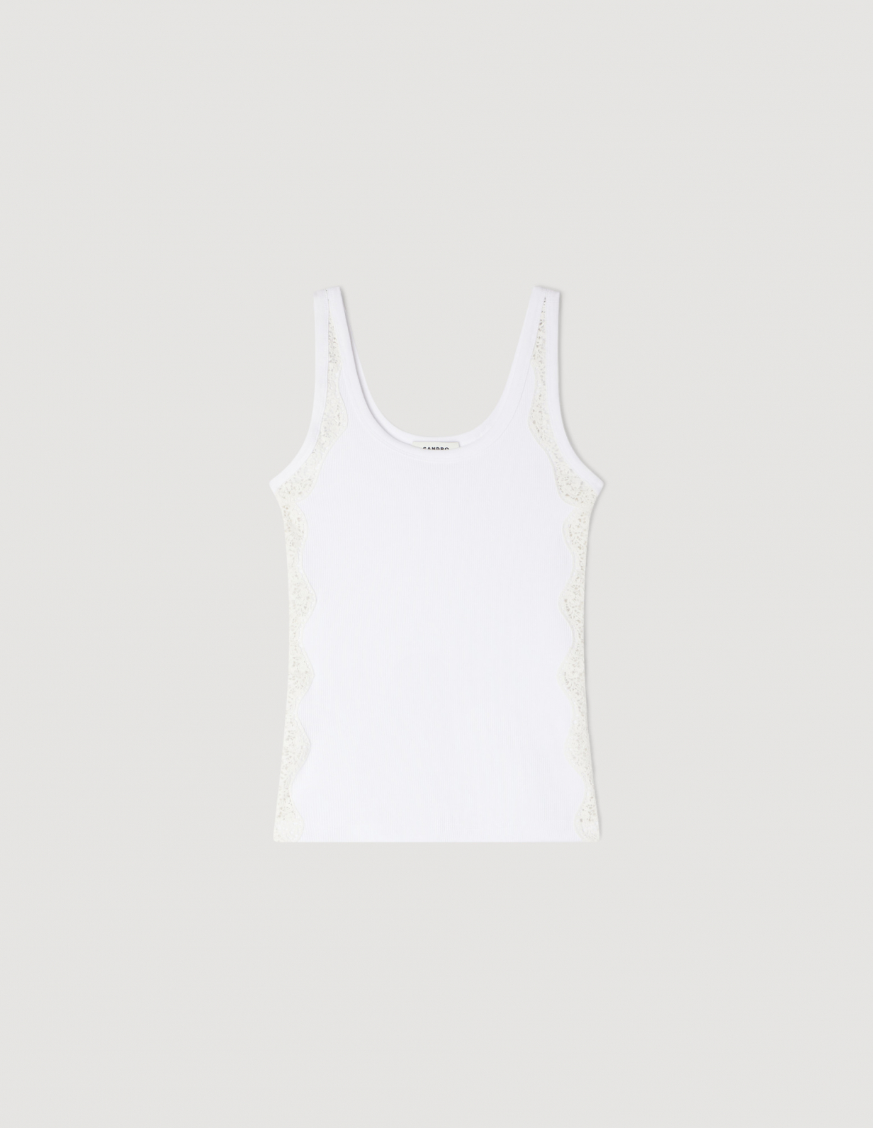 Жіночий білий топ з мереживним оздобленням_6