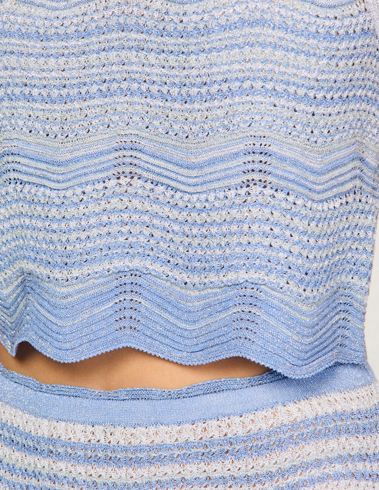 Жіночий в'язаний топ з ефектом омбре_3